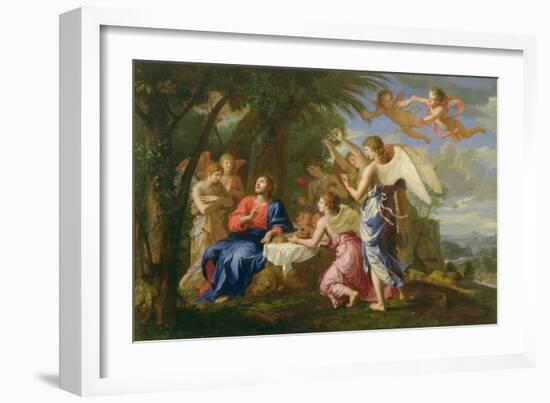 Christ Served by the Angels, c.1650-Jacques Stella-Framed Giclee Print