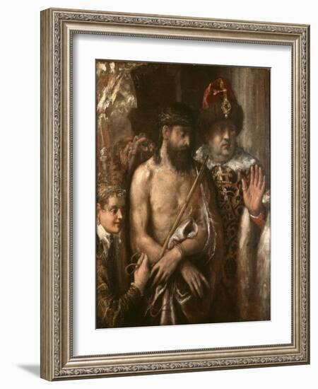 Christ Shown to the People (Ecce Homo) C.1570-76-Titian (Tiziano Vecelli)-Framed Giclee Print