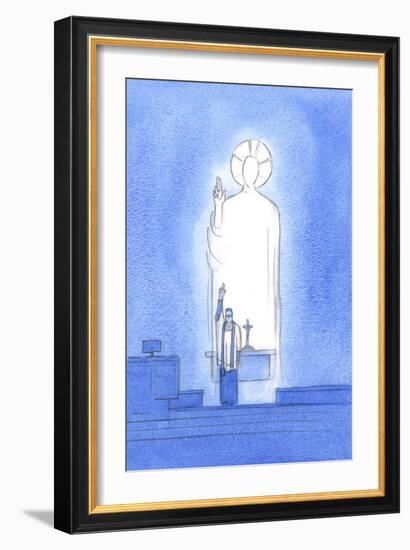Christ Speaks and Acts through His Priests, Who Bless and Forgive 'In Persona Christi Capitis', 'In-Elizabeth Wang-Framed Giclee Print