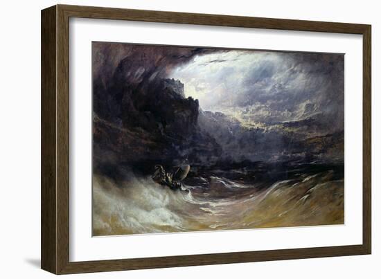 Christ Stilleth the Tempest, 1852-John Martin-Framed Giclee Print