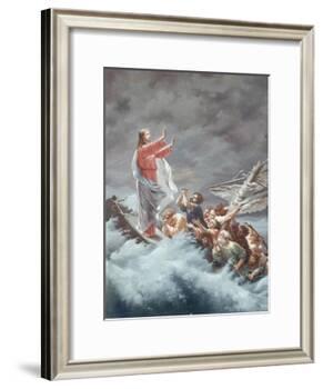 Christ Stilling the Tempest-Christian W.e. Dietrich-Framed Giclee Print