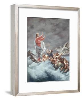 Christ Stilling the Tempest-Christian W.e. Dietrich-Framed Giclee Print