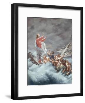 Christ Stilling the Tempest-Christian W.e. Dietrich-Framed Giclee Print