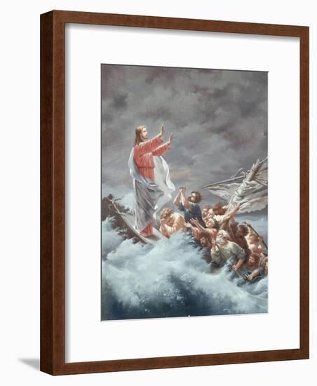 Christ Stilling the Tempest-Christian W.e. Dietrich-Framed Giclee Print