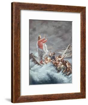 Christ Stilling the Tempest-Christian W.e. Dietrich-Framed Giclee Print