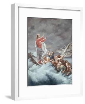 Christ Stilling the Tempest-Christian W.e. Dietrich-Framed Giclee Print