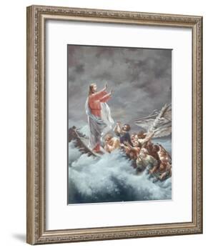 Christ Stilling the Tempest-Christian W.e. Dietrich-Framed Giclee Print