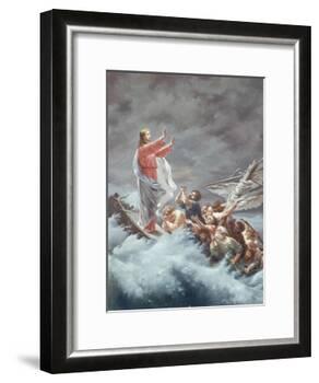 Christ Stilling the Tempest-Christian W. E. Dietrich-Framed Giclee Print