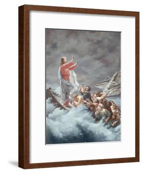 Christ Stilling the Tempest-Christian W.e. Dietrich-Framed Giclee Print