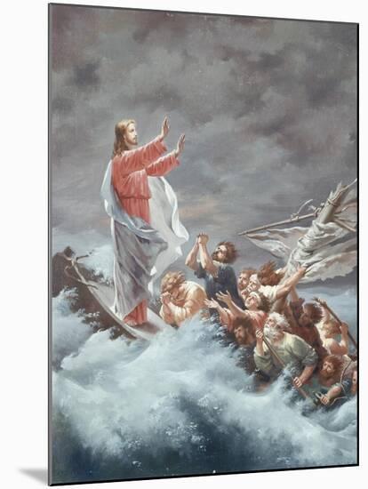 Christ Stilling the Tempest-Christian W. E. Dietrich-Mounted Premium Giclee Print