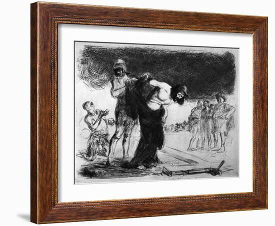 Christ Stripped of His Clothing, 1925-Jean Louis Forain-Framed Giclee Print