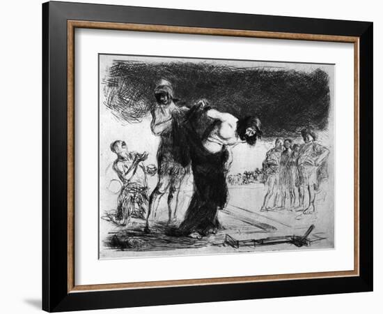 Christ Stripped of His Clothing, 1925-Jean Louis Forain-Framed Giclee Print