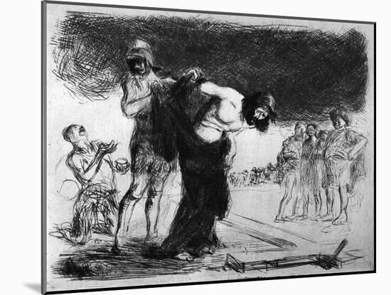 Christ Stripped of His Clothing, 1925-Jean Louis Forain-Mounted Giclee Print