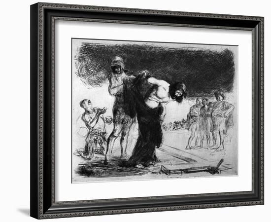 Christ Stripped of His Clothing, 1925-Jean Louis Forain-Framed Giclee Print