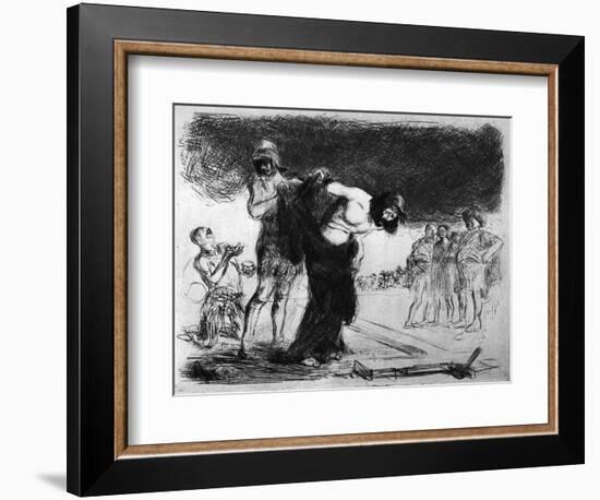 Christ Stripped of His Clothing, 1925-Jean Louis Forain-Framed Giclee Print