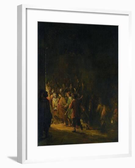 Christ Taken Prisoner (Betrayal of Christ)-Aert de Gelder-Framed Art Print