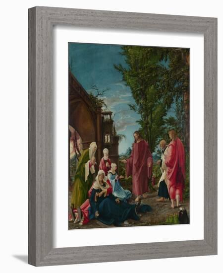 Christ Taking Leave of His Mother, C. 1520-Albrecht Altdorfer-Framed Giclee Print