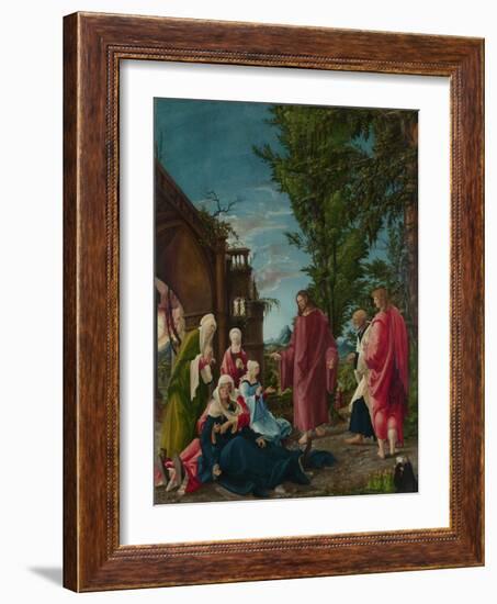 Christ Taking Leave of His Mother, C. 1520-Albrecht Altdorfer-Framed Giclee Print