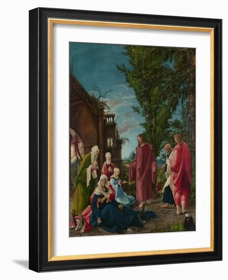 Christ Taking Leave of His Mother, C. 1520-Albrecht Altdorfer-Framed Giclee Print