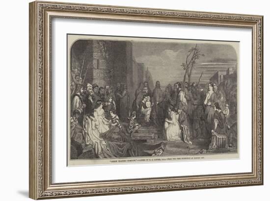 Christ Teaching Humility-Robert Sauber-Framed Giclee Print