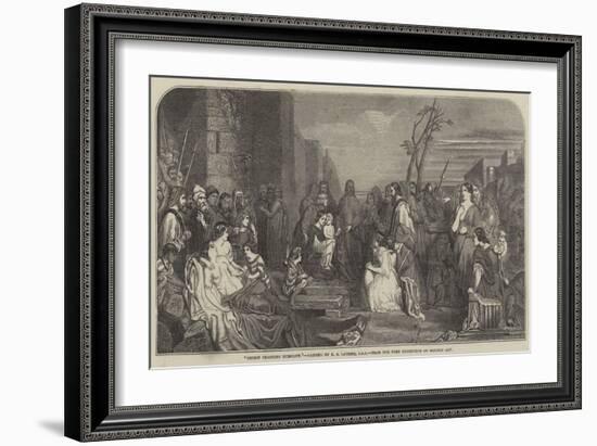 Christ Teaching Humility-Robert Sauber-Framed Giclee Print