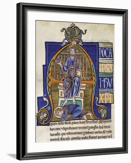 Christ: the Book of Revelation, Miniature from the Bible of Souvigny-null-Framed Giclee Print