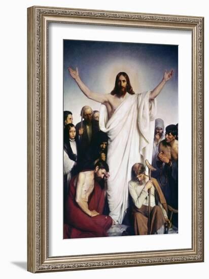 Christ the Comforter-Carl Bloch-Framed Giclee Print