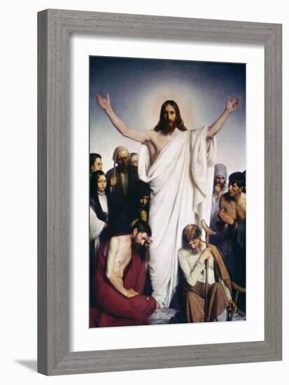 Christ the Comforter-Carl Bloch-Framed Giclee Print
