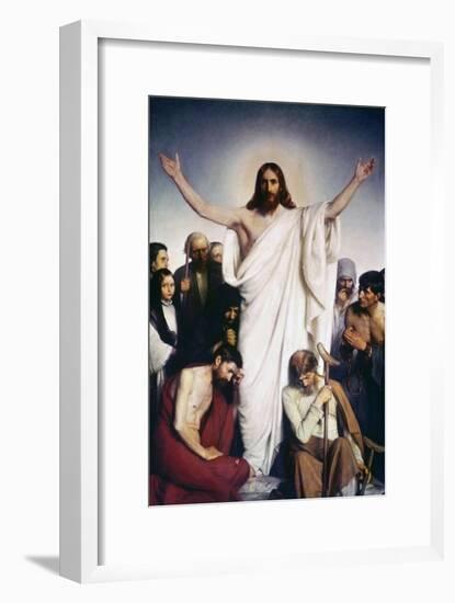 Christ the Comforter-Carl Bloch-Framed Giclee Print