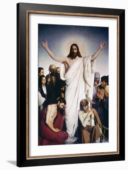 Christ the Comforter-Carl Bloch-Framed Giclee Print