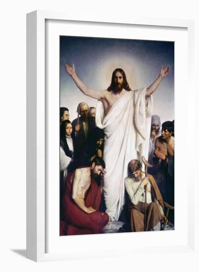 Christ the Comforter-Carl Bloch-Framed Giclee Print