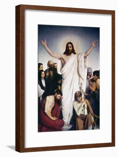 Christ the Comforter-Carl Bloch-Framed Giclee Print