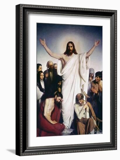 Christ the Comforter-Carl Bloch-Framed Giclee Print