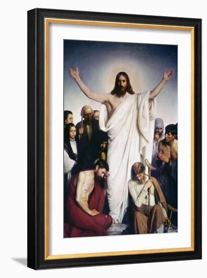 Christ the Comforter-Carl Bloch-Framed Giclee Print