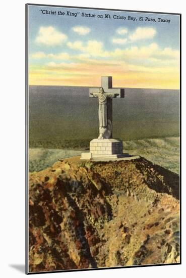 Christ the King Statue, El Paso, Texas-null-Mounted Art Print