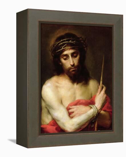 Christ the Man of Sorrows-Bartolome Esteban Murillo-Framed Premier Image Canvas
