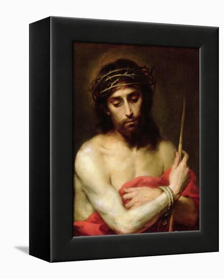 Christ the Man of Sorrows-Bartolome Esteban Murillo-Framed Premier Image Canvas