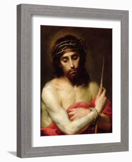 Christ the Man of Sorrows-Bartolome Esteban Murillo-Framed Giclee Print