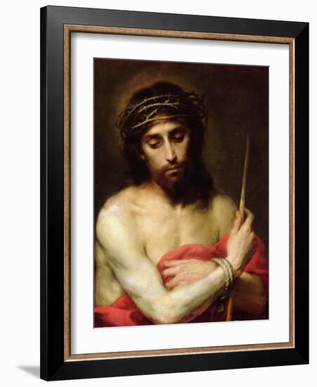 Christ the Man of Sorrows-Bartolome Esteban Murillo-Framed Giclee Print