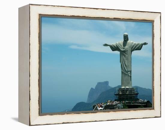 Christ the Redeemer on Corcovado Mountain, Rio De Janeiro, November 2004-null-Framed Premier Image Canvas