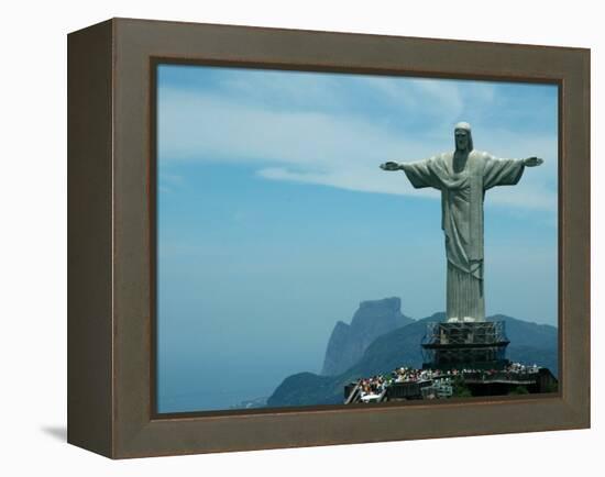 Christ the Redeemer on Corcovado Mountain, Rio De Janeiro, November 2004-null-Framed Premier Image Canvas