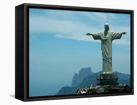 Christ the Redeemer on Corcovado Mountain, Rio De Janeiro, November 2004-null-Framed Premier Image Canvas