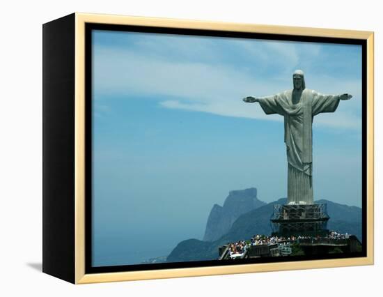 Christ the Redeemer on Corcovado Mountain, Rio De Janeiro, November 2004-null-Framed Premier Image Canvas