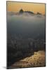 Christ the Redeemer Statue Above Rio De Janeiro at Sunset-Alex Saberi-Mounted Photographic Print