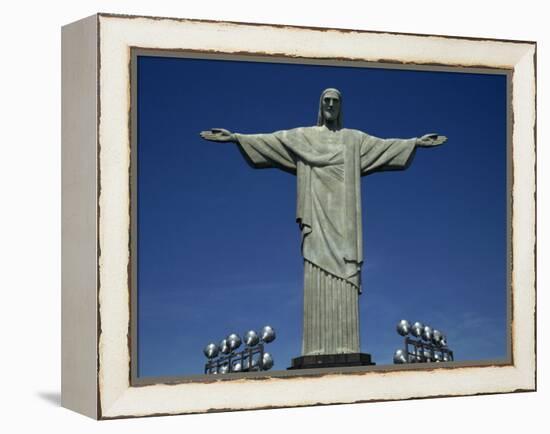 Christ the Redeemer Statue, Corcovado Mountain, Rio De Janeiro, Brazil, South America-Charles Bowman-Framed Premier Image Canvas