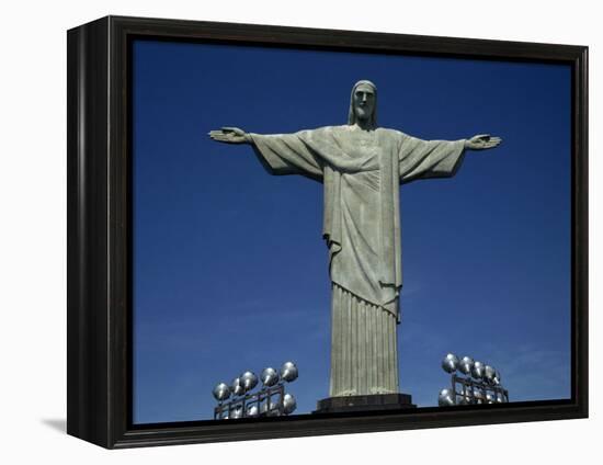 Christ the Redeemer Statue, Corcovado Mountain, Rio De Janeiro, Brazil, South America-Charles Bowman-Framed Premier Image Canvas