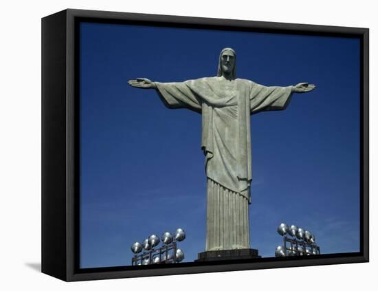 Christ the Redeemer Statue, Corcovado Mountain, Rio De Janeiro, Brazil, South America-Charles Bowman-Framed Premier Image Canvas