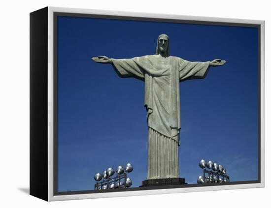 Christ the Redeemer Statue, Corcovado Mountain, Rio De Janeiro, Brazil, South America-Charles Bowman-Framed Premier Image Canvas