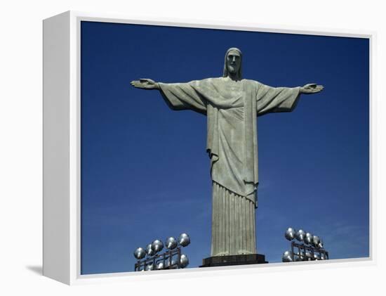 Christ the Redeemer Statue, Corcovado Mountain, Rio De Janeiro, Brazil, South America-Charles Bowman-Framed Premier Image Canvas