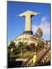 Christ the Redeemer Statue from Rear, Corcovado, Rio De Janeiro, Brazil, South America-Upperhall-Mounted Photographic Print